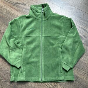 Columbia sportswear Youth Benton Springs Unisex Zip Front Fleece Green Size 8